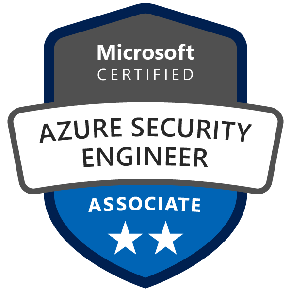 Certified Azure Security Engineer Assosciate Badge